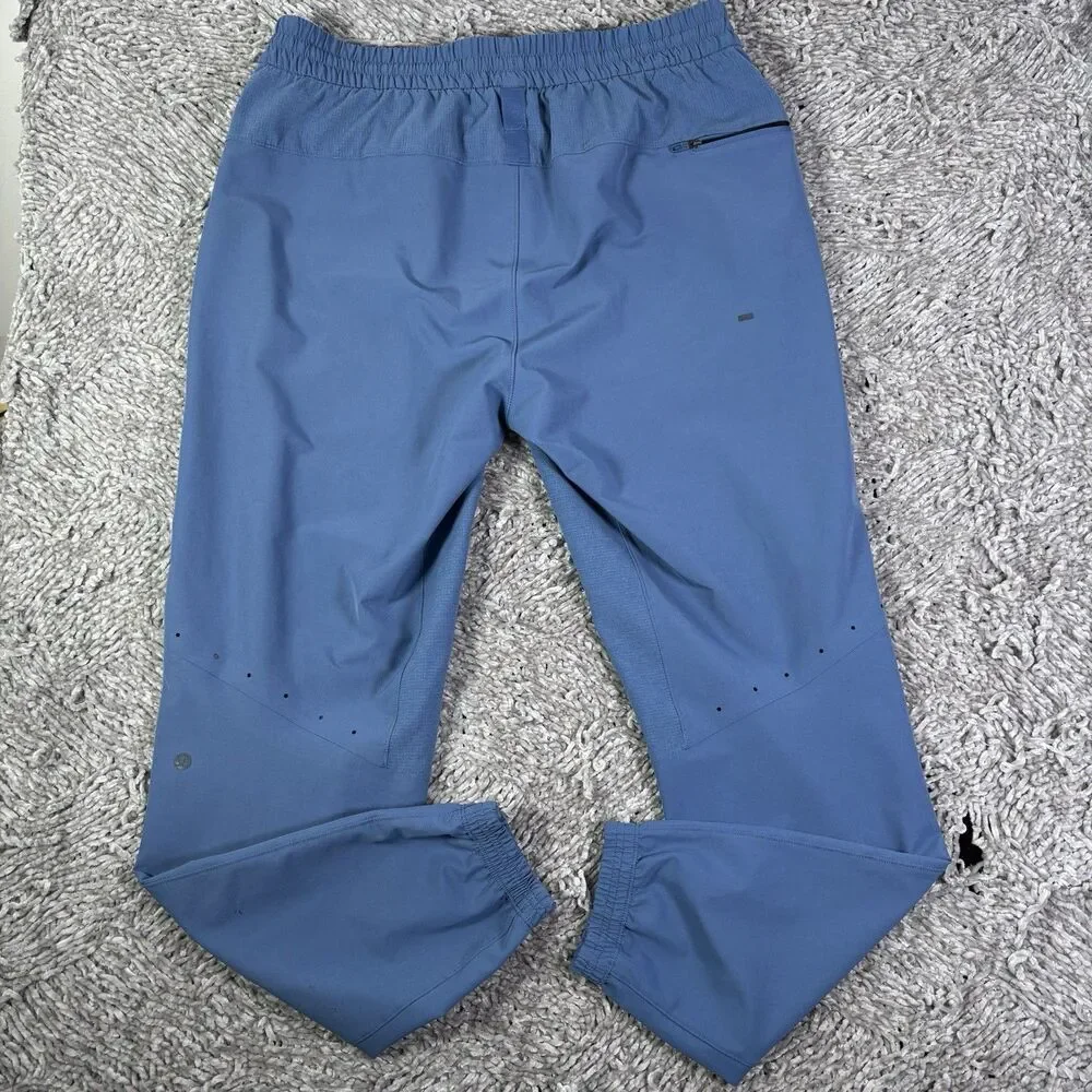 Lululemon License To Train Joggers Mens Large Baby Blue Training Activewear Gym